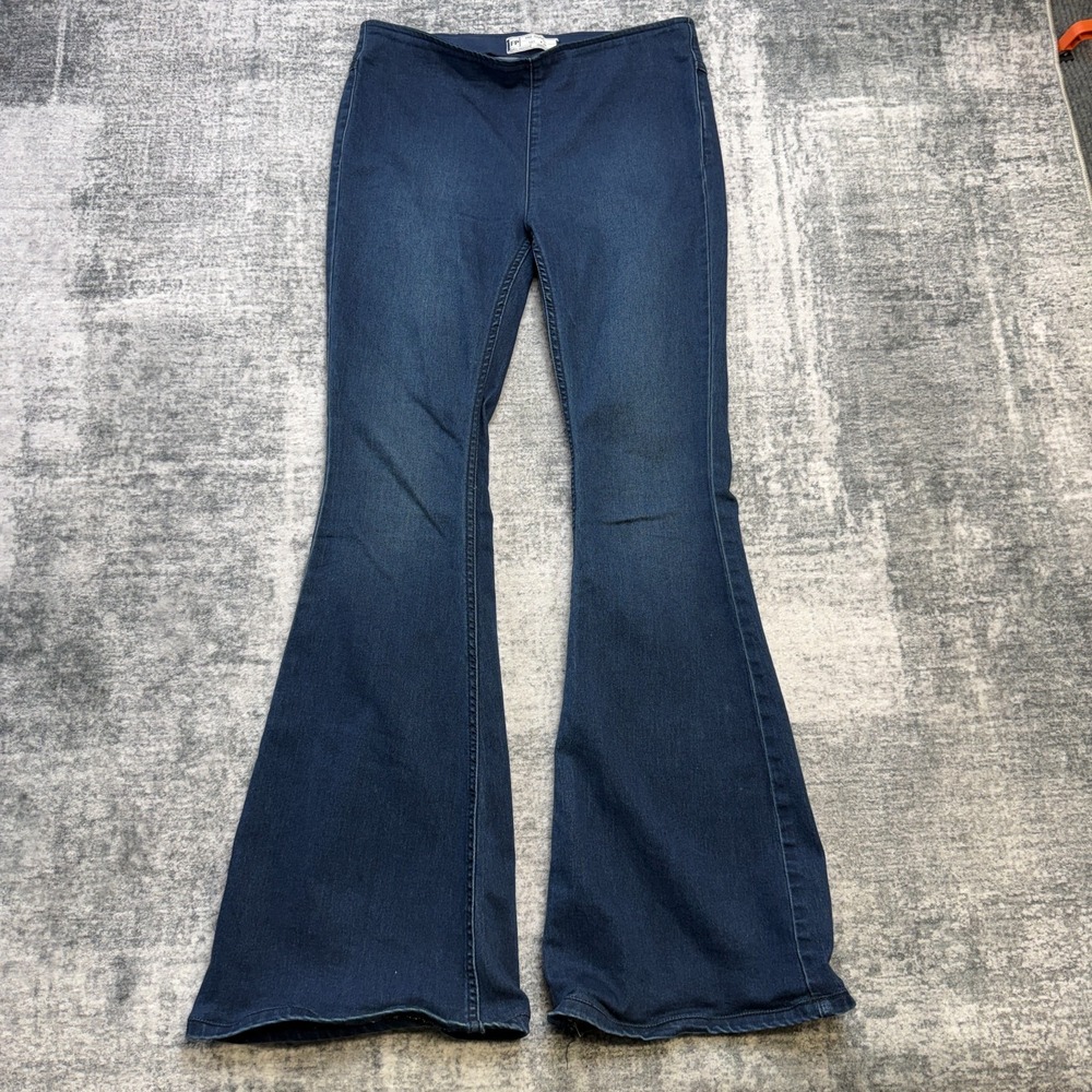 Free People Penny Pull On Flare Jeans Womens 28 Retro Bell Bottoms Festival